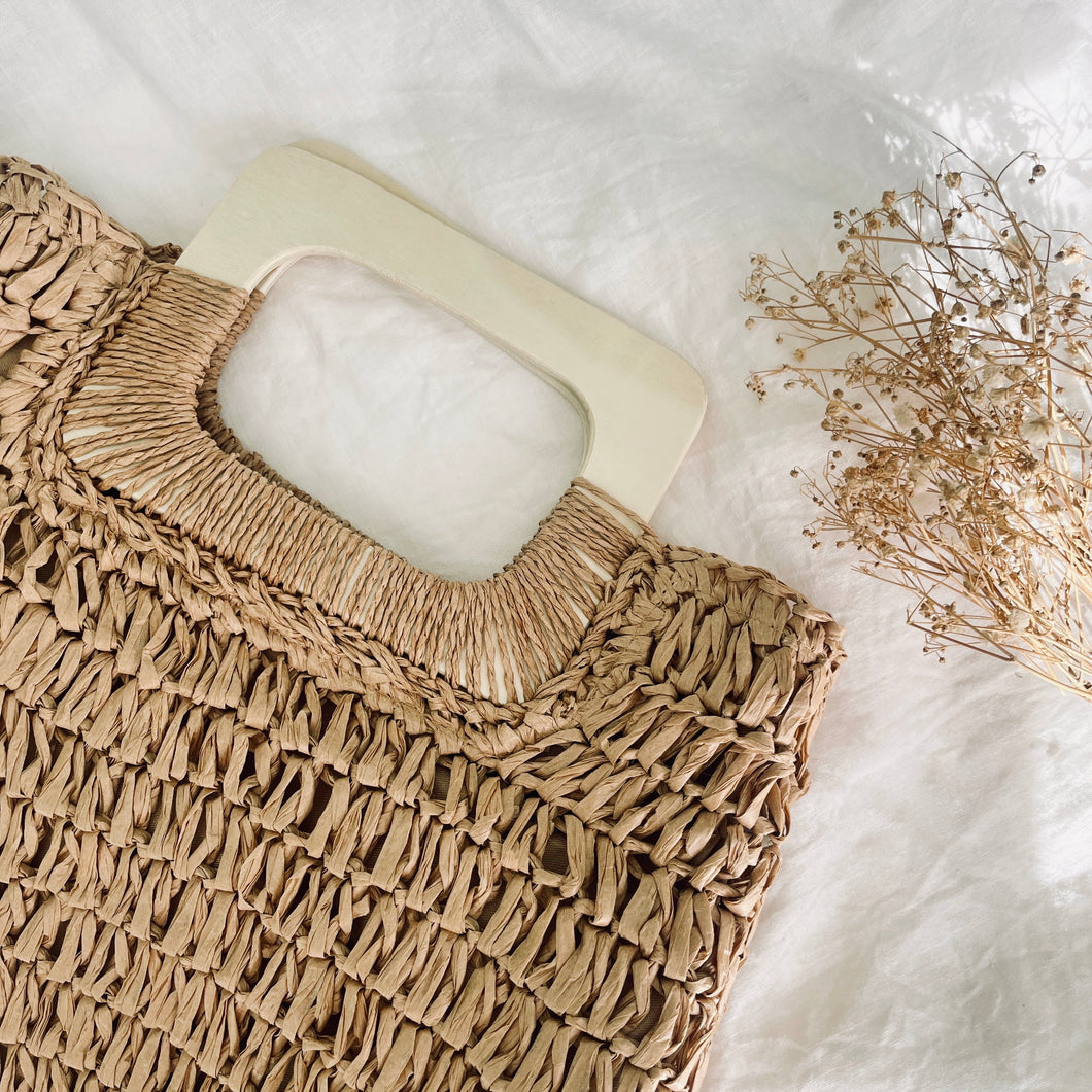 little life co isla straw bag