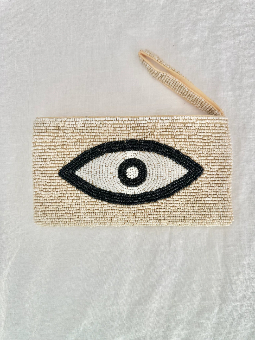 black salt co beaded eye wallet