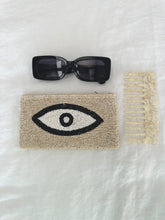 Load image into Gallery viewer, black salt co beaded eye wallet
