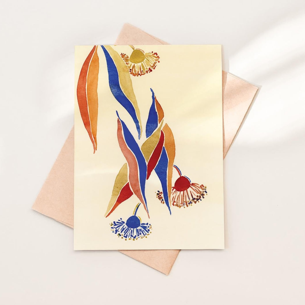 fairy floss design gum blossom greeting card