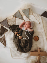 Load image into Gallery viewer, snuggle hunny dusty olive organic muslin wrap
