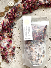 Load image into Gallery viewer, evella co indulge lavender and red rose petal infused bath salts
