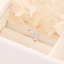 Load image into Gallery viewer, dainty amethyst studs
