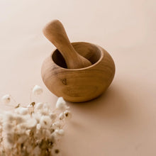 Load image into Gallery viewer, wooden mortar &amp; pestle
