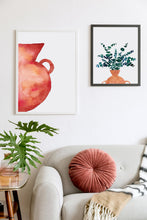 Load image into Gallery viewer, fairy floss design eucalyptus in terracotta pot watercolour print
