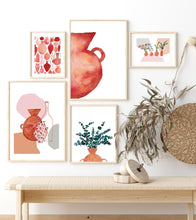 Load image into Gallery viewer, fairy floss design eucalyptus in terracotta pot watercolour print
