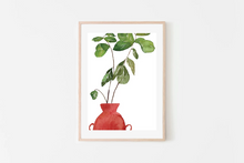 Load image into Gallery viewer, fairy floss design moroccan fiddle leaf fig watercolour print
