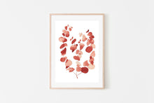 Load image into Gallery viewer, fairy floss design terracotta eucalyptus watercolour print
